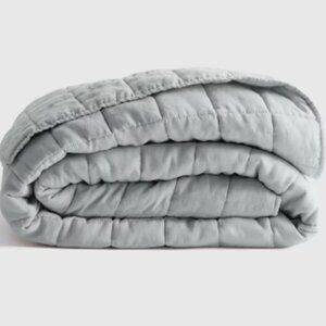 Quince European Linen Box Quilt - Mist